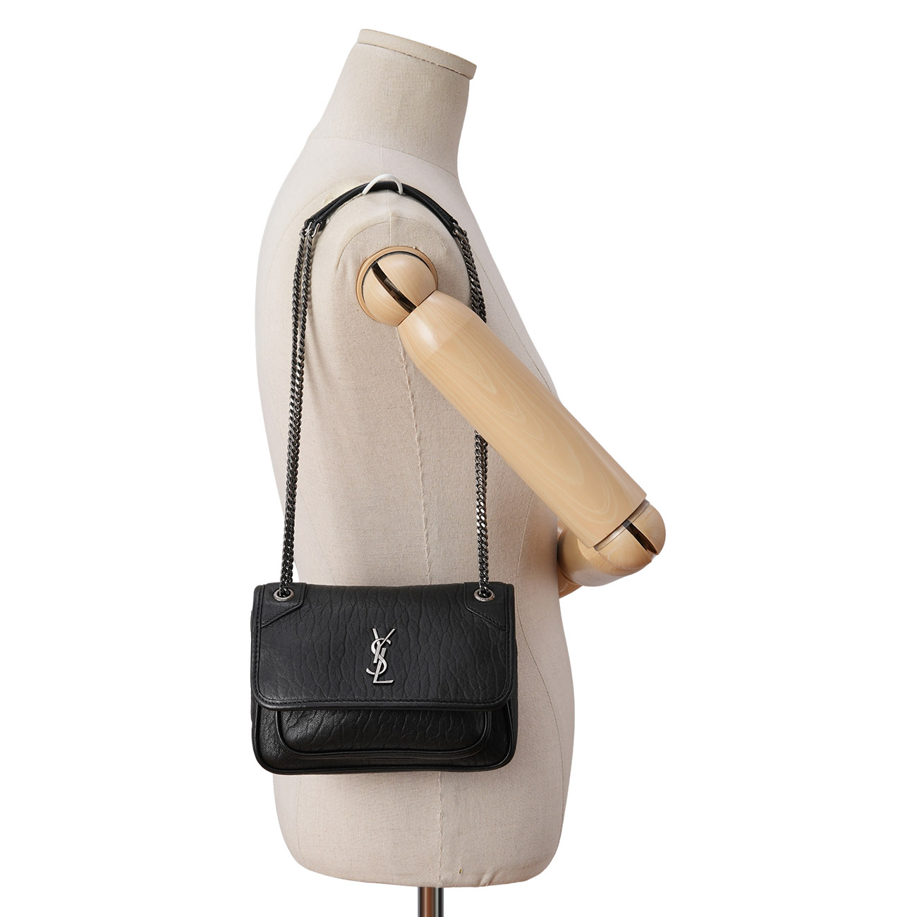 YVES SAINT LAURENT(USED)생로랑 828736 램스킨 니키 미니 숄더백
